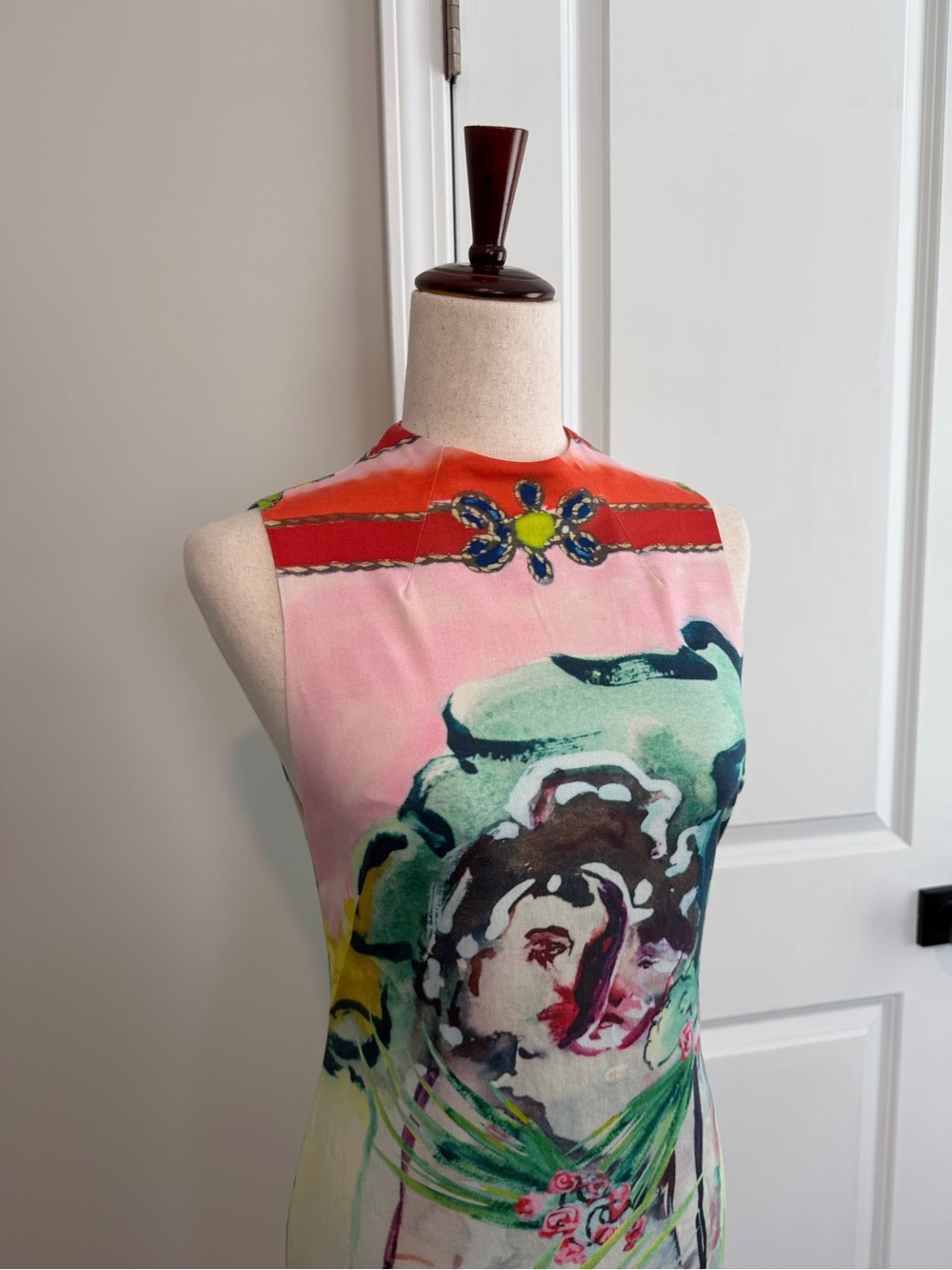 Alice + Olivia x Lola Schnabel Marcella Dress Art Deco Size 6 - Picture 4 of 11